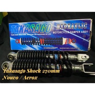 TAKASAGO Rear Dual Shock 270mm (BLK) for NOUVO / AEROX
