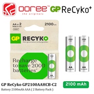 GP RECYKO + 2100 MAH RECHARGEABLE AA BATTERY - 2 PCS (GP210AAHCB-C2)