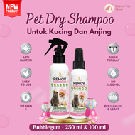 Remov Pet Dry Shampoo Sampo Kering Mandi Kering Untuk Kucing Dan Anjing