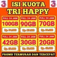 PROMO TERMURAH PAKET DATA TRI 100GB - TRI HAPPY, AON, HARIAN - KUOTA TRI MURAH