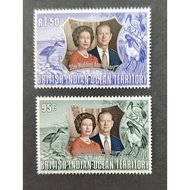 British Indian Ocean ,   1972 The 25th Wedding Anniversary,  MINT, COMPLETE SET