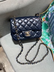 Chanel mini flap 17cm ,深藍色方胖子cf17手袋，classic flap 23,duma,Gabrielle backpack,100%Authentic,95%new❤️門市地址: 尖沙咀廣東道33號中港城商場UG42A ❤️