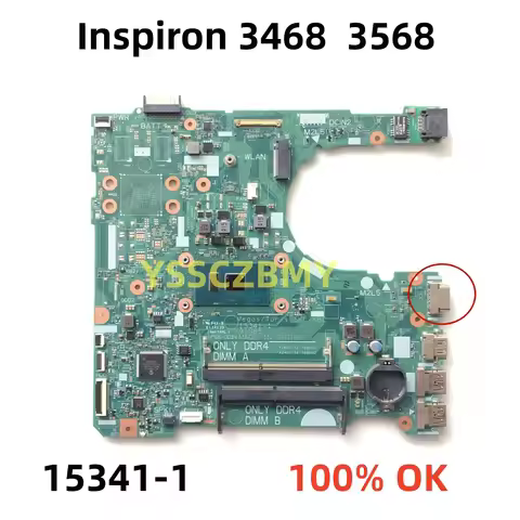 For DELL Inspiron 3568 3468 3467 3567 i3/i5/I7 Notebook Mainboard 01CM9N 15341-1 SR2ZW DDR4 Laptop M
