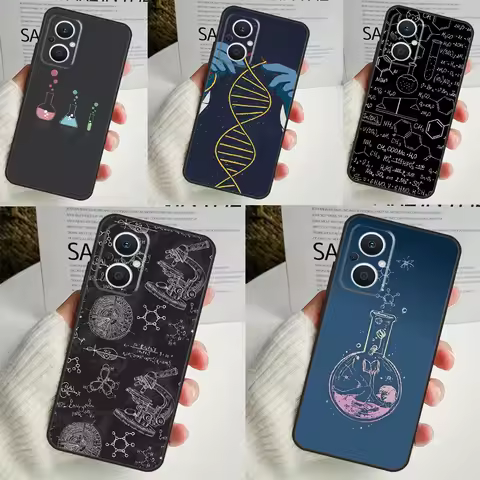 Biology and Chemistry Case For OPPO Reno 8 7 6 5 4 Lite 8T 5Z 4Z 10 11F OPPO Find X5 X6 Pro X2 Neo X
