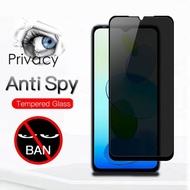 Tempered glass anti spy privacy screen protector full cover ITEL A05S A70 anti intip