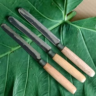 3 PCS Long steel kitchen knives, economical package of long Balinese steel knives