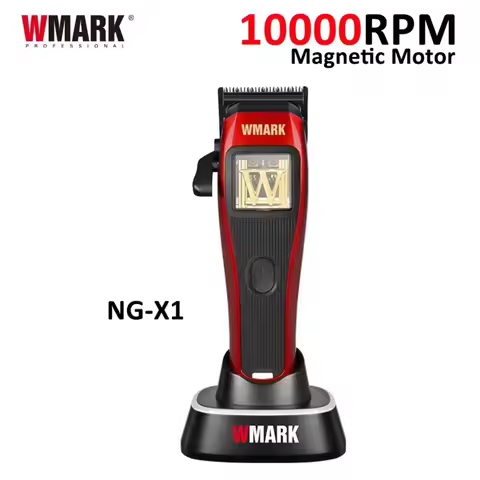 WMARK NG-X1 Professional Men's Hair Clipper 10000RPM Magnetic Vector Motor High Power Hair Cutting M