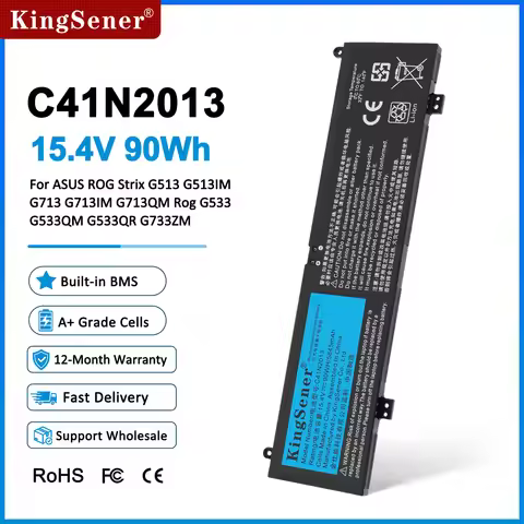KingSener 90W C41N2013 C41N2013-1 Laptop Battery For ASUS ROG Strix G513 G513IM G713 G713IM G713QM R