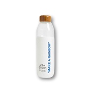 EVIAN BY VIRGIL ABLOH x SOMA Make A Rainbow Refillable Glass Water Bottle White/Dark Blue