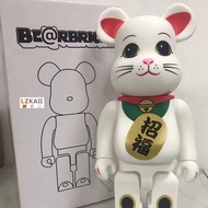 Bearbrick - Lucky Cat 招福 400% 28 cm High Quality Action Figures # Toys # Collections # Gift # Toy