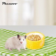 [Phenovo] Ceramic Hamster Food Bowl Hamster Accessory, Multi-function Outdoor Feeding Bowl for Dwarf