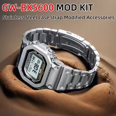 GW-BX5600 Mod Kit Stainless Steel Case & Strap For Casio G-shock 3578 GW-BX5600 Modification Full Me