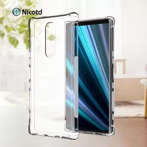 TPU Silicone Case For Sony Xperia 1 10 plus L3 Ultra thin Clear Transparent Phone back cover for Son