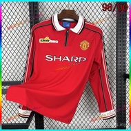 Manchester United Retro 1998/1999 Long Sleeve Football Jersey BECKHAM Home