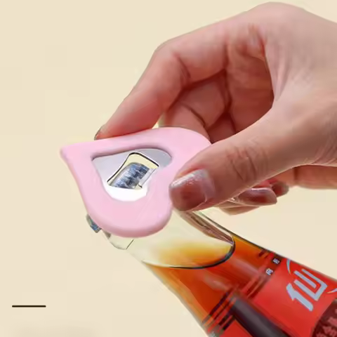 2 Colors Bottle Opener Love Heart Shaped Bottle Opener Creative 59*48mm Soda Bottle Opener Children'
