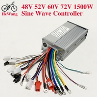 48V 52V 60V 64V 72V Sine wave controller Ebike 1000W 1500W brushless motor controller MAX 30A for el