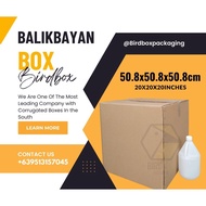 【packing shop] Birdbox Brown Kraft Corrugated Box I Shipping Box I Regular Box I BALIKBAYAN BOX (20x20x20 INCHES)