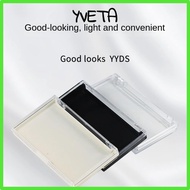 YVETA Eyelash Storage Box,  Square Shape False Lashes Show Box, Dust Proof Plastic Storage Box