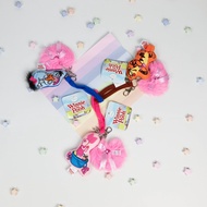 Clearance Sale Keychain Bag Charm Eeyore Piglet Tigger Pink Heart