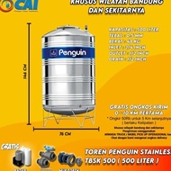 NS TOREN TANGKI AIR - PENGUIN - TBSK500 - 500 LITER - STAINLESS