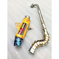 Kou mahachai Pipe 51mm canister conical open specs exhaust Pipe for Wave 125 Xrm 110/125 Wave 100/11