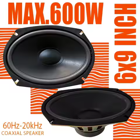 1PC/2PCS 6x9 Inch 600W Full-Range Car Speakers 4Ohm 60W RMS 93dB SPL for Cars Trucks Buses Audio Coa