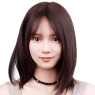 Hello Bella wig bob black hair princess cut black short bob women's full wig cosplay natural wig