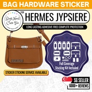 [𝐁𝐍𝐂𝐓👜]💛 Hermes Jypsiere Bag Hardware Protective Sticker | Full Coverage Bespoke Fitting Seal/Film |
