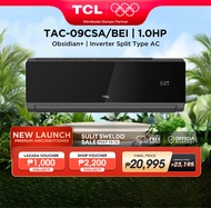 TCL BEI Series CoolPro | Obsidian+ Inverter Aircon Split-type Air Conditioner - 1.0/1.5/2.0/2.5 HP (