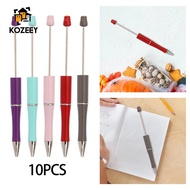[KOZEEY] 10Pcs Beadable Pen DIY Bead Ballpoint Pen for School DIY Pen Graduation