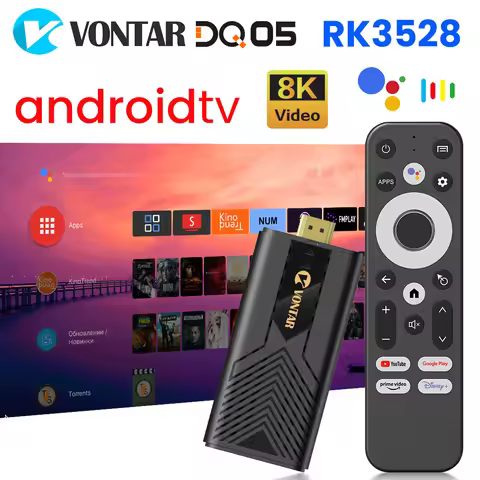VONTAR DQ05 4G 32G TV Stick Android13 ATV UI Rockchip RK3528 Quad Core 64bit Cortex A53 Support 8K V