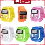 XI Fad Children Silicone Date Multi-Purpose Kids Electronic Calculator Wrist Watch