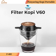 One Two Cups Coffee Filter Portable Cone Coffee Dripper V60