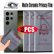 Matte Ceramic Coating Film, Privacy Protection, New, Compatible with Samsung S25, S24, S24 fe, S23, 