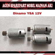 SMA5 ||  Dinamo Type Gearbox Besar YSA 021 12V 24V Mobil Mainan Anak aki