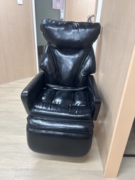 黑色皮質按摩椅 躺椅 梳化