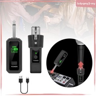 [LzdyqmyfaMY] Microphone Transmitter Receiver XLR Adapter System Digital Display Recover Vocal