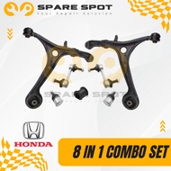[8 IN 1 COMBO SET] Honda OEM Front Lower Arm / Ball Joint / Stabilizer Link / Bush for Honda Elysion