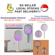 👍CHEAPEST!👍 Rechargeable Electric Mosquito Killer Tennis Bat Racket Dual Modes Handheld Mosquito Kil