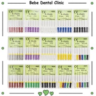 1 Pack Dental K-Files Hand Use Files Endodontic Instruments Stainless Steel Endo Files