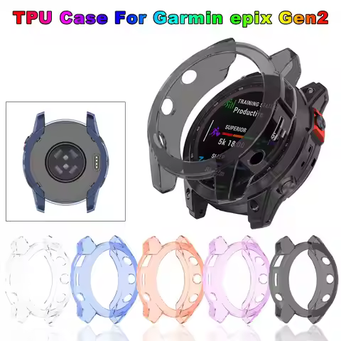 For Garmin epix Gen 2 Sport Case Silicone Protective Cover Cases TPU Protector Shell Frame For Garmi