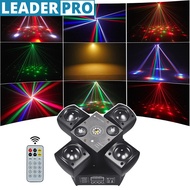 4 Arm Stage Beam Laser Light LED Beam Moving Head Stage Light DMX512 Sound Control KTV Laser Disco B