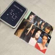 iu celebrity tin case set (10 photocards)