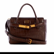 Handbag Guess original Enisa mini satchel Brown