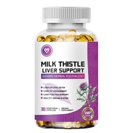 QIUMI Milk Thistle Softgels Liveraide Silymarin Capsule Support Liver Care and Immune System Antioxi