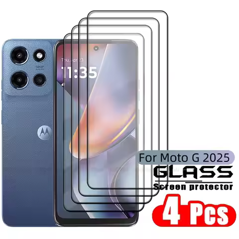 1/2/3/4PCS For Moto G 2025 Glass Motorola Moto G 2025 Tempered Glass Full Cover Glue 9H Phone Screen