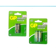 GP . Greencell Extra Heavy Duty . AA / AAA . Battery . 2's . { READY STOCK } A