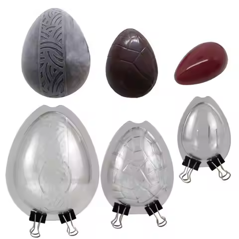 3 style Easter Eggs Chocolate Mold confectionery tools Cake Decorating baking Candy mould Polycarbon