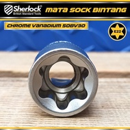 Sherlock 1/ 2 inch Drive Star Socket Star Socket E22
