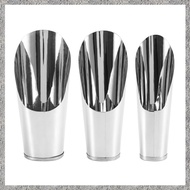 Bonsai Soil Scoop Metal 3 Pcs Set ,Stainless Steel Garden Hand Soil Scooper, Professional Bonsai Too